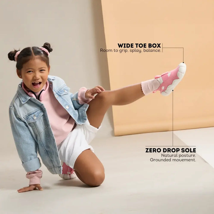 Aretto Leaps - Candy Floss Kids Shoes