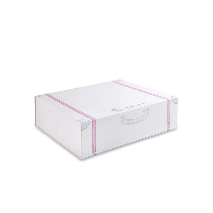 The Baby Trunk Knitted Snuggle Blanket &amp; Sheep Rattle Gift Set Box (Pack Of 2) - Newborn