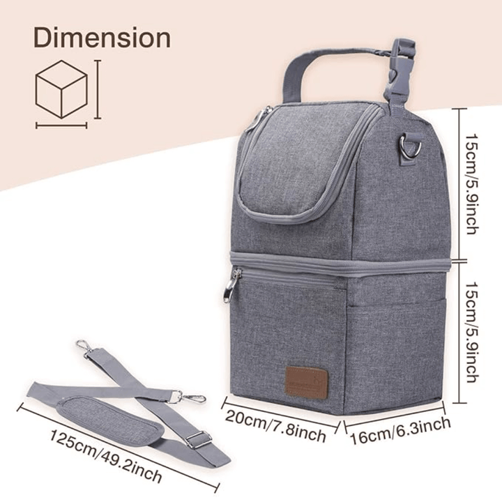 Momcozy Multi-Function Breast Milk Cooler Bag – Grey