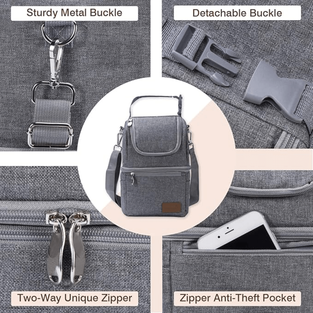 Momcozy Multi-Function Breast Milk Cooler Bag – Grey