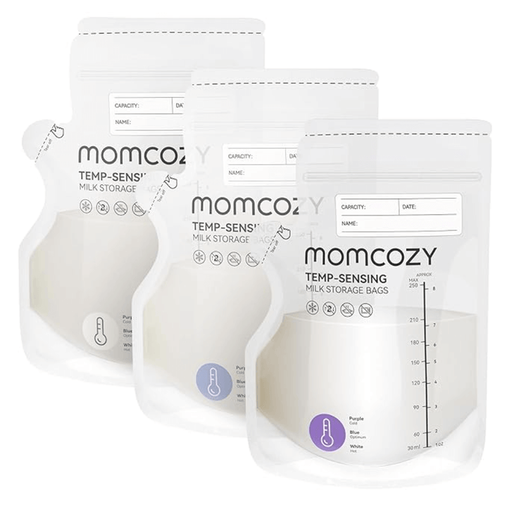 Momcozy Spout Breast Milk Storage Bags – 120 pcs (Transparent)