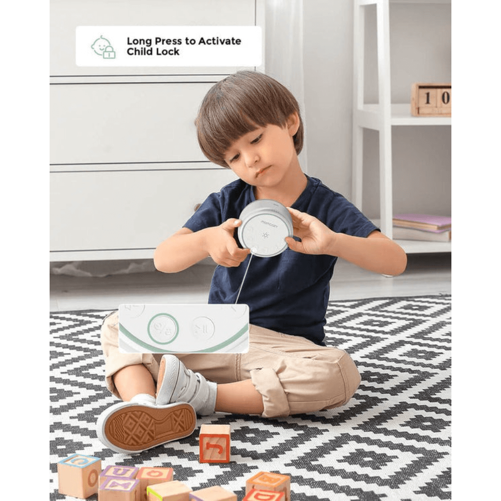 Momcozy Bedtime Portable White Baby Sound Machine