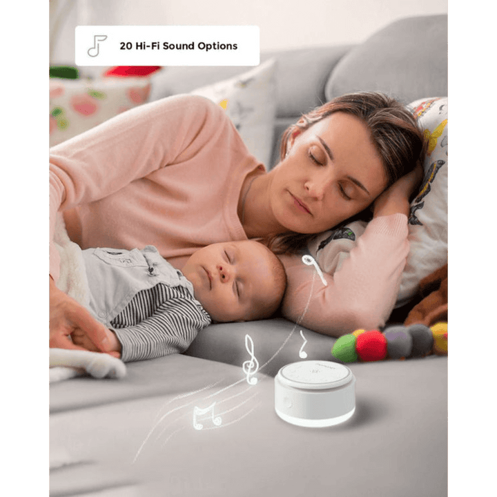 Momcozy Bedtime Portable White Baby Sound Machine