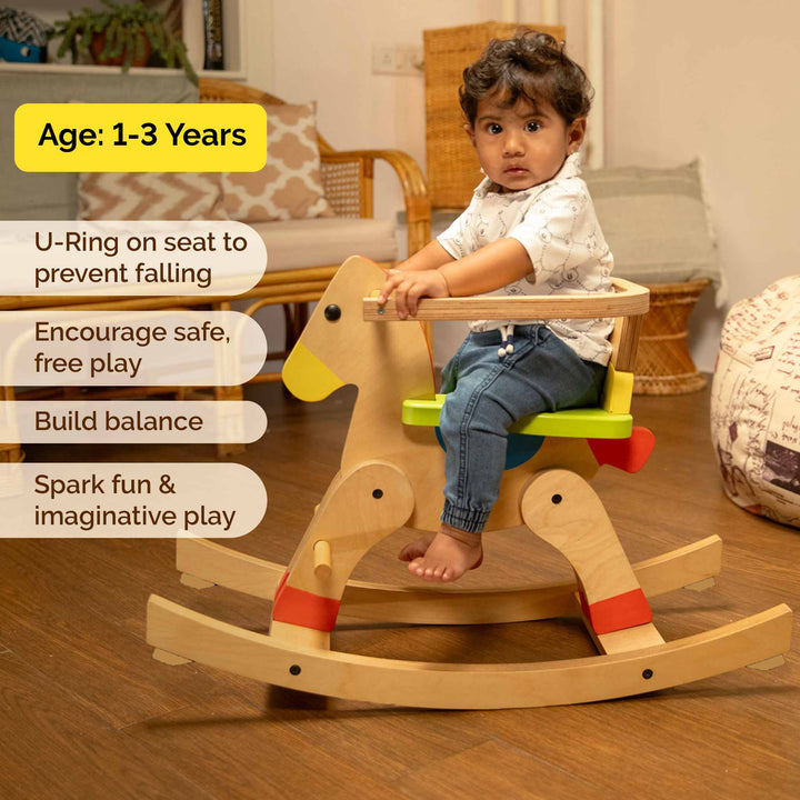 Wooden Rocking Horse Toy