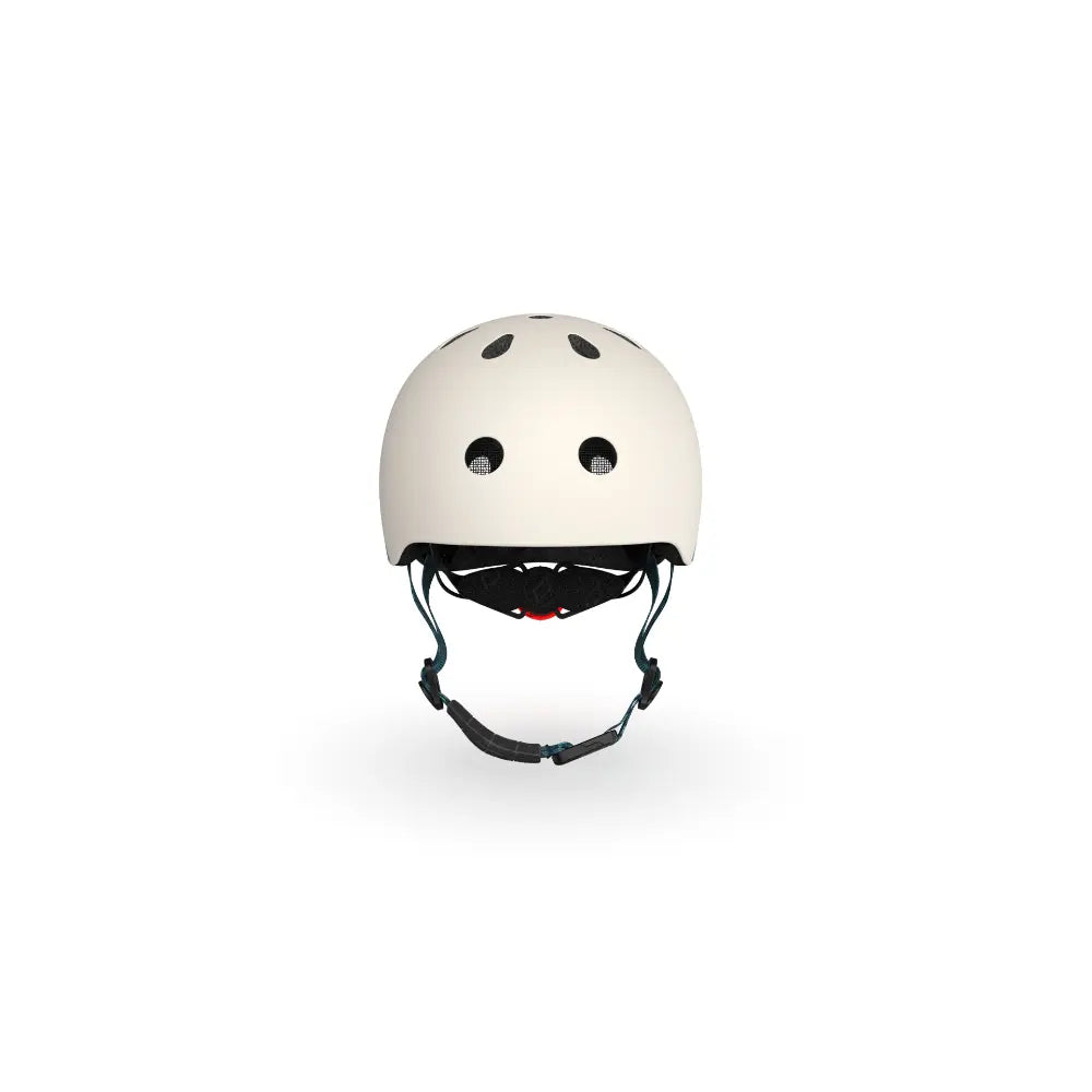 Scoot &amp; Ride Kids Helmet XXS-S (45-51 cm) | Lightweight Adjustable Helmet with LED Safety Light, Magnetic Buckle &amp; Ventilation | Toddler and Kids Helmet for Cycling, Scooting, Skating &amp; Outdoor Play - Ash
