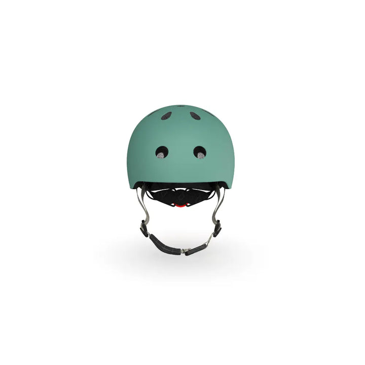 Scoot &amp; Ride Kids Helmet XXS-S (45-51 cm) | Lightweight Adjustable Helmet with LED Safety Light, Magnetic Buckle &amp; Ventilation | Toddler and Kids Helmet for Cycling, Scooting, Skating &amp; Outdoor Play - Forest