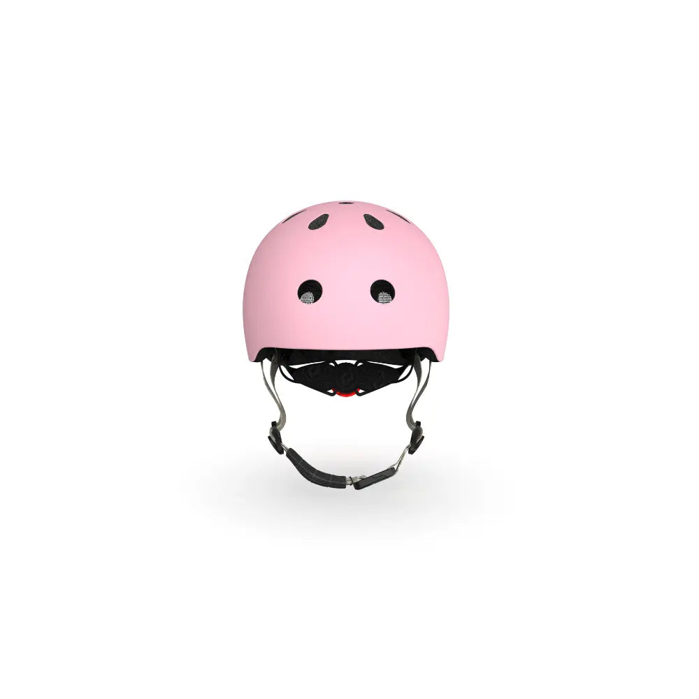 Scoot &amp; Ride Kids Helmet XXS-S (45-51 cm) | Lightweight Adjustable Helmet with LED Safety Light, Magnetic Buckle &amp; Ventilation | Toddler and Kids Helmet for Cycling, Scooting, Skating &amp; Outdoor Play - Rose