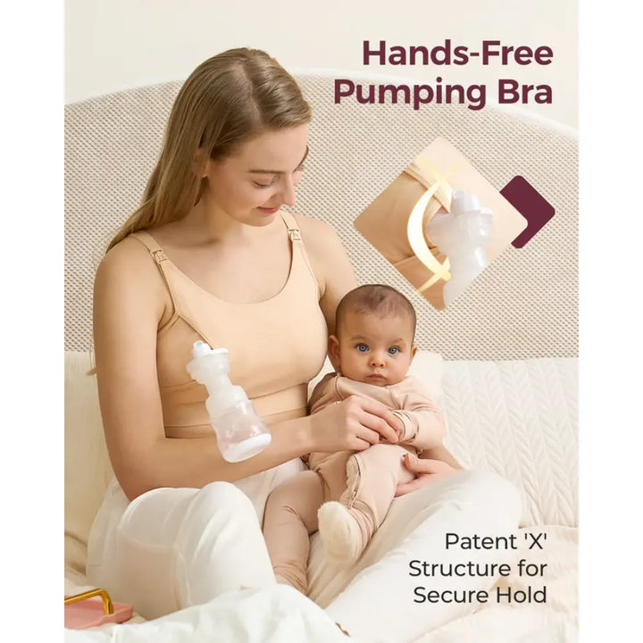 Momcozy Maternity Accessory YN08-Hands-Free Pumping Bra - Skin
