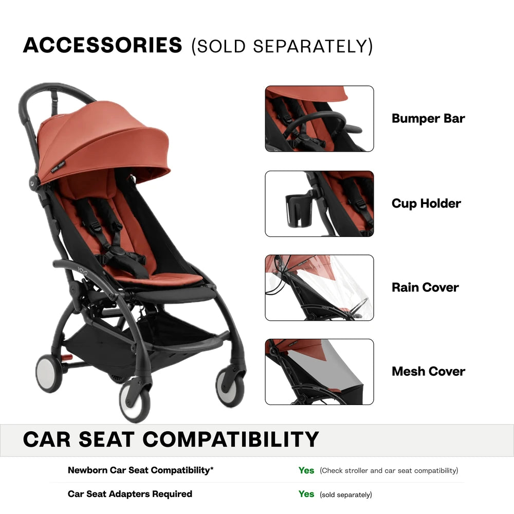 Stokke YOYO 5 Stroller (6M+) - Berry