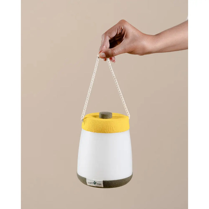 The Tipi Tap Firefly Lantern - Yellow + Dark Green
