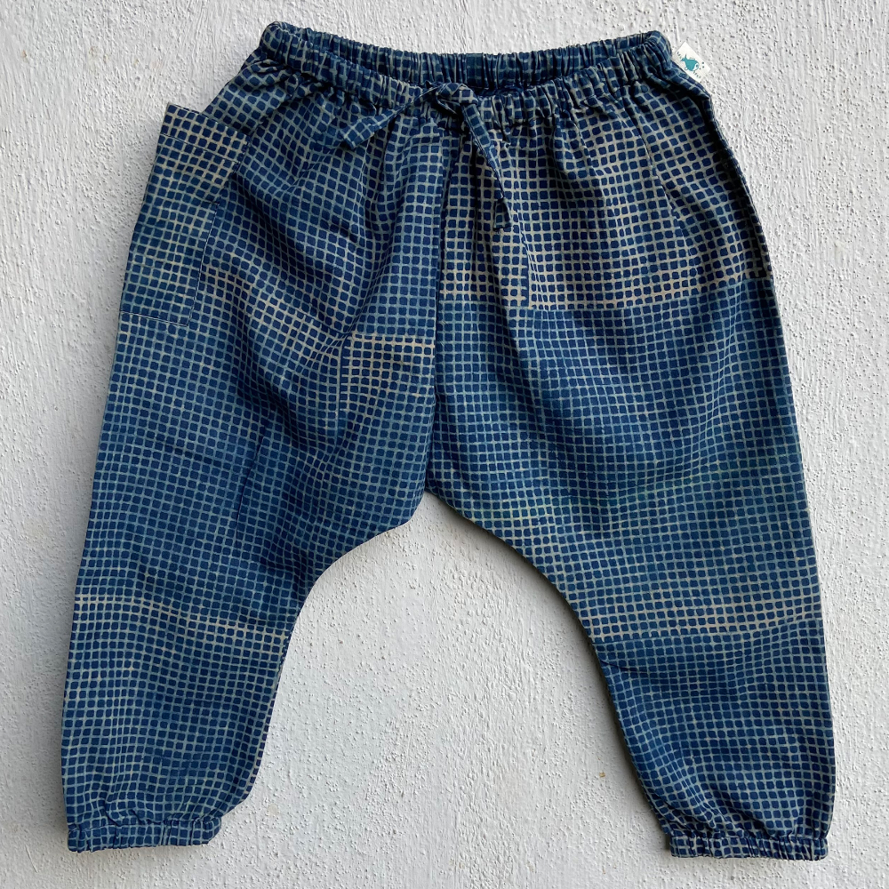 Whitewater Kids Unisex Organic Zoo Indigo Jhabla Set