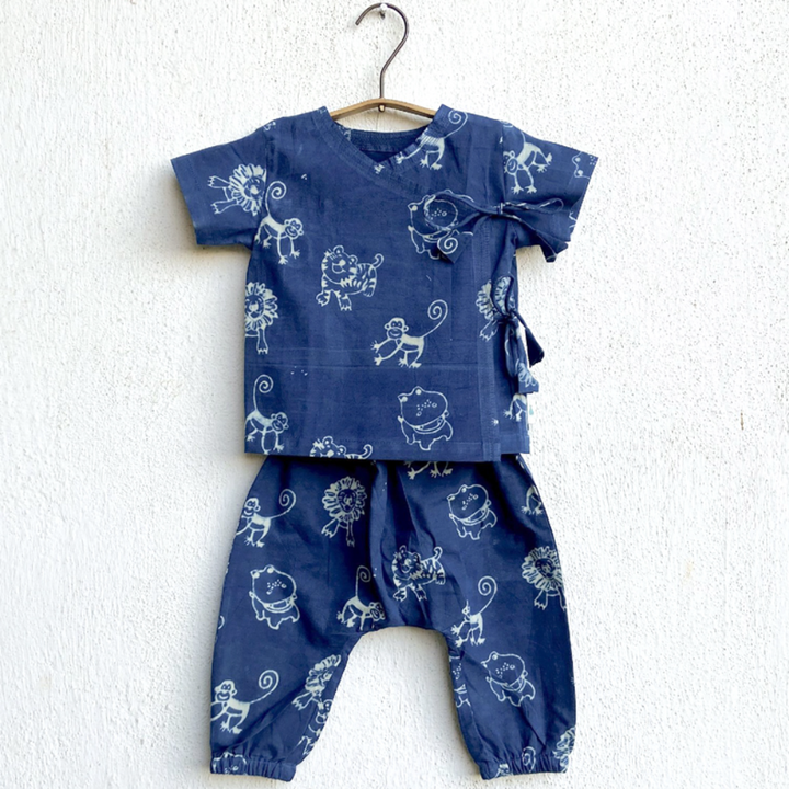 Whitewater Kids Unisex Organic Zoo Angrakha &amp; Zoo Pants
