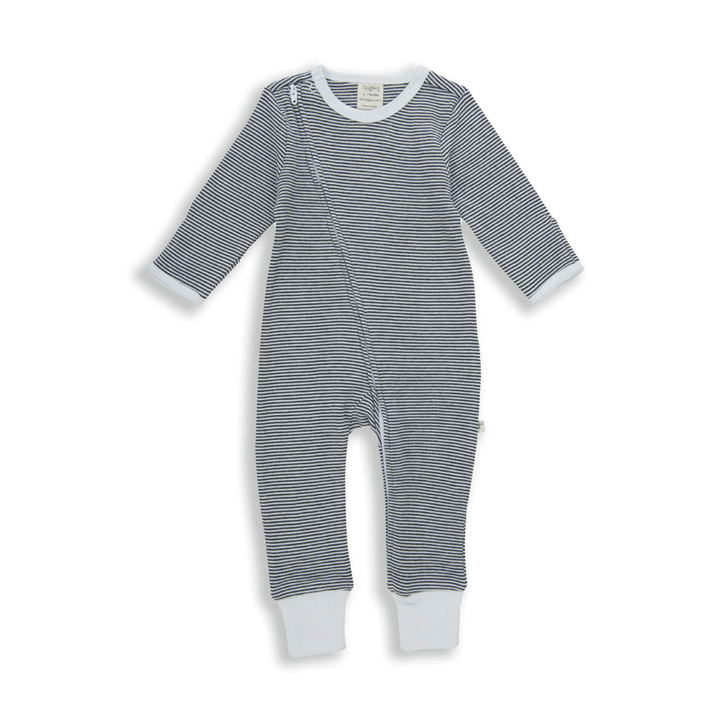 Tiny Twig Zipsuit L/S Graphite Stripes