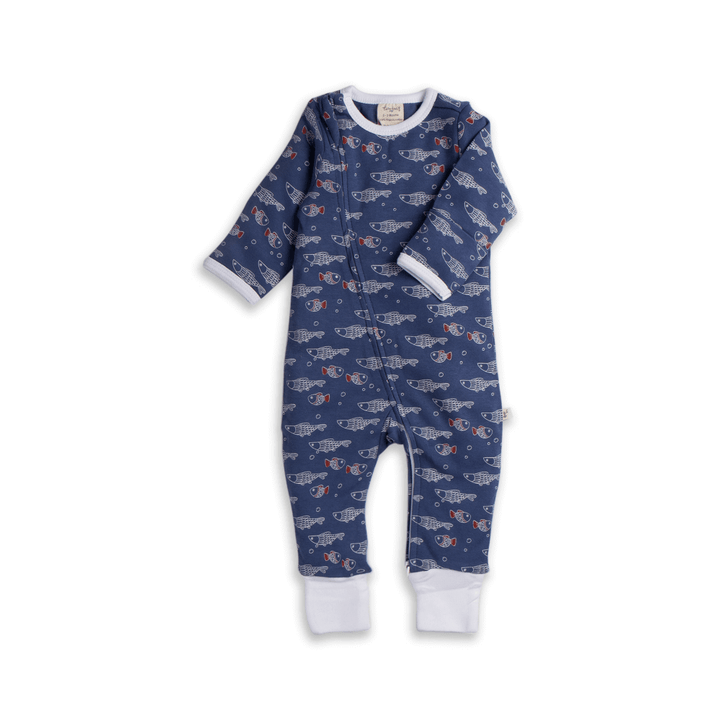 Tiny Twig Zipsuit L/S Little Fish