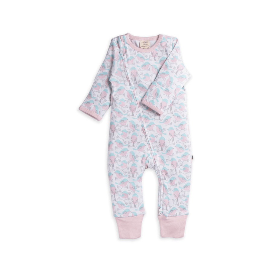 Tiny Twig Zipsuit L/S Love Birds