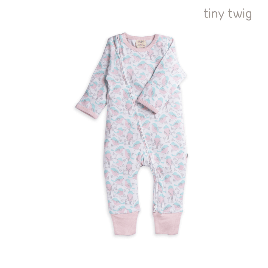 Tiny Twig Zipsuit L/S Love Birds