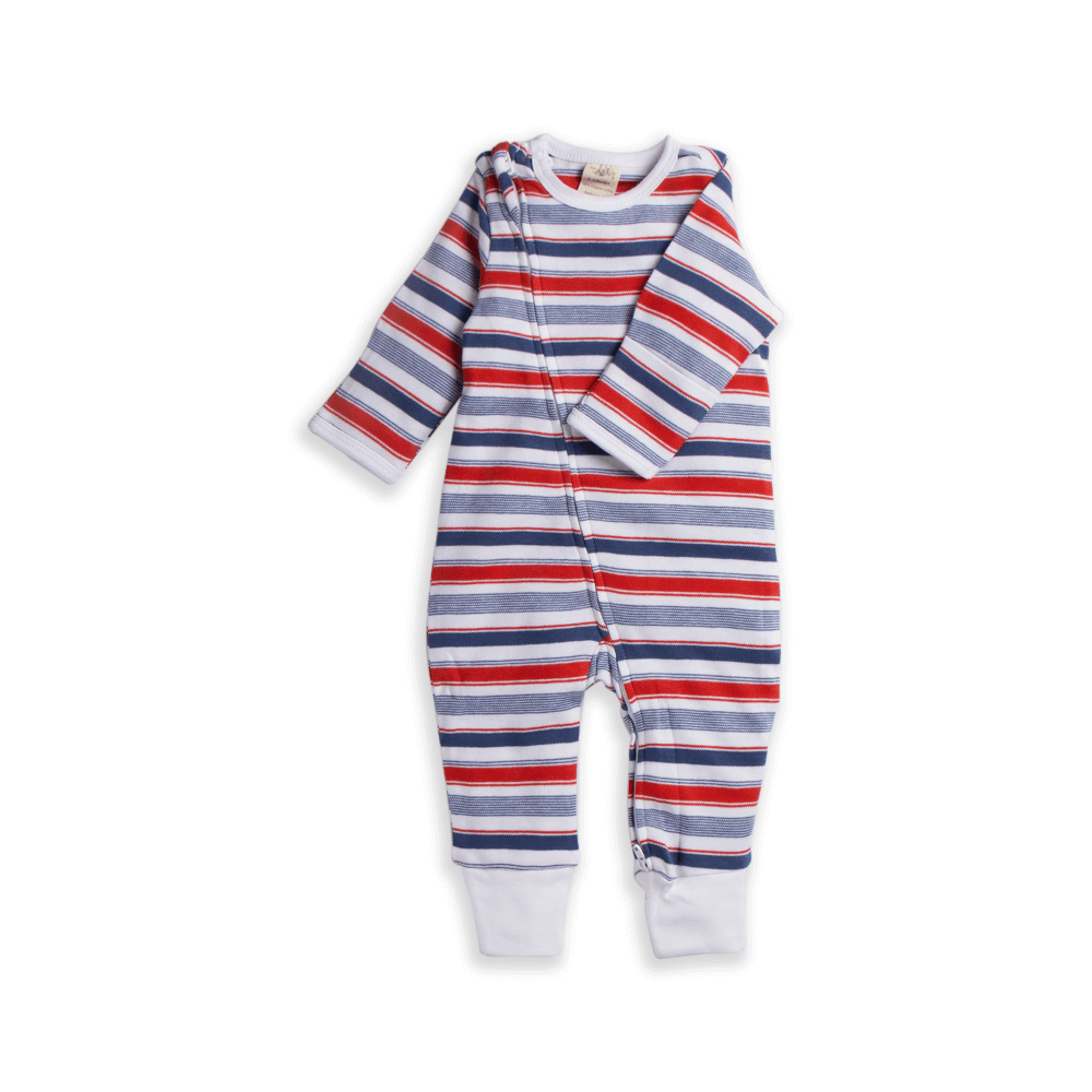Tiny Twig Zipsuit L/S MarinerStripes