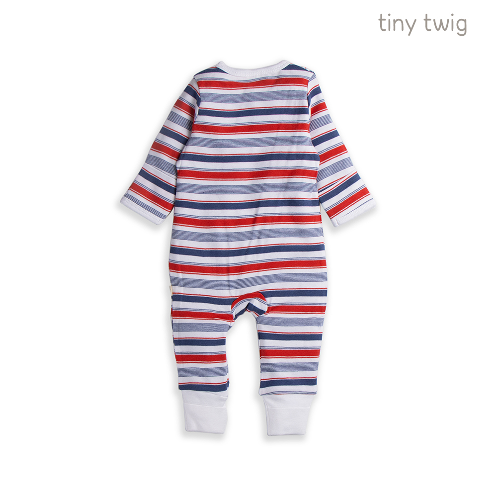 Tiny Twig Zipsuit L/S MarinerStripes
