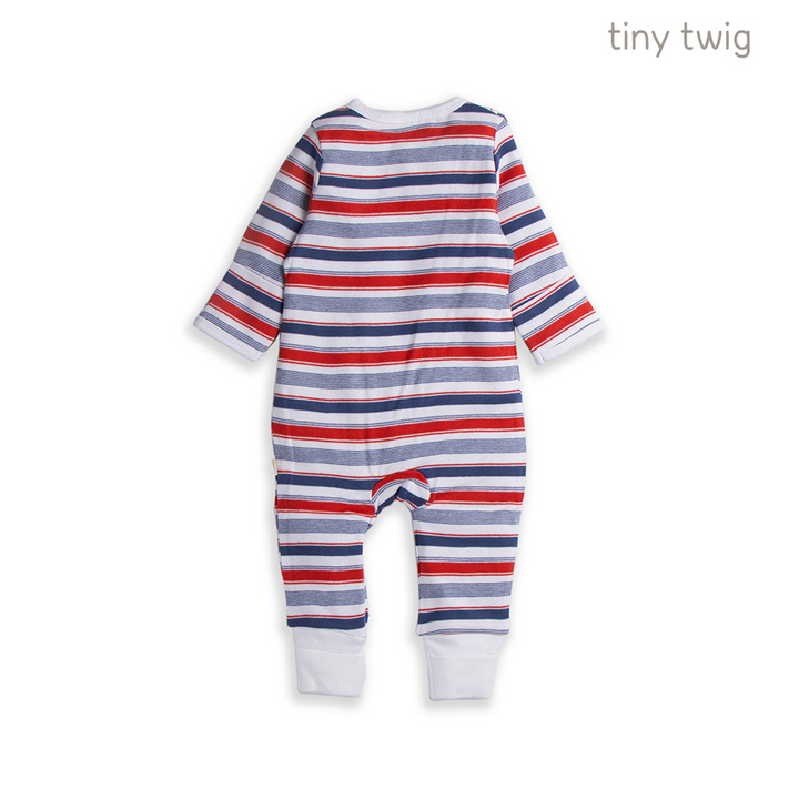 Tiny Twig Zipsuit L/S MarinerStripes