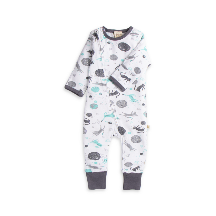 Tiny Twig Zipsuit L/S Space Cat