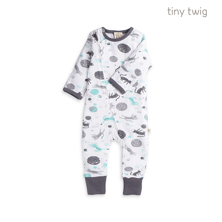 Tiny Twig Zipsuit L/S Space Cat
