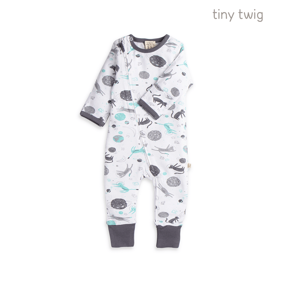 Tiny Twig Zipsuit L/S Space Cat