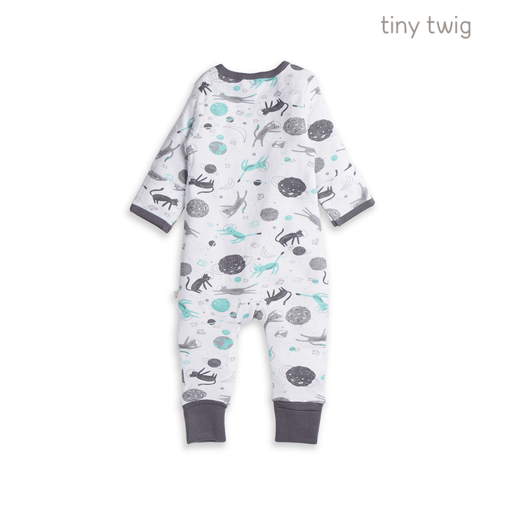 Tiny Twig Zipsuit L/S Space Cat