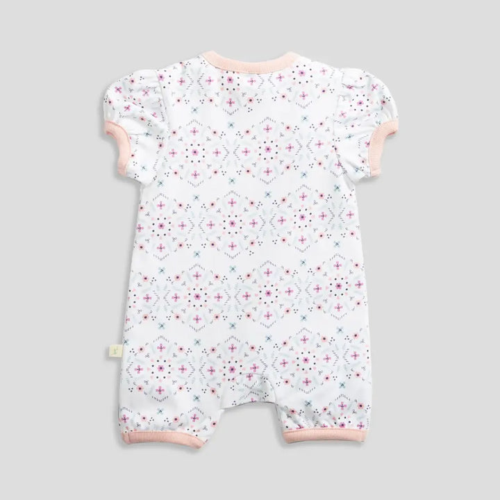 Tiny Twig Mandala Zipsuit Puff Sleeve
