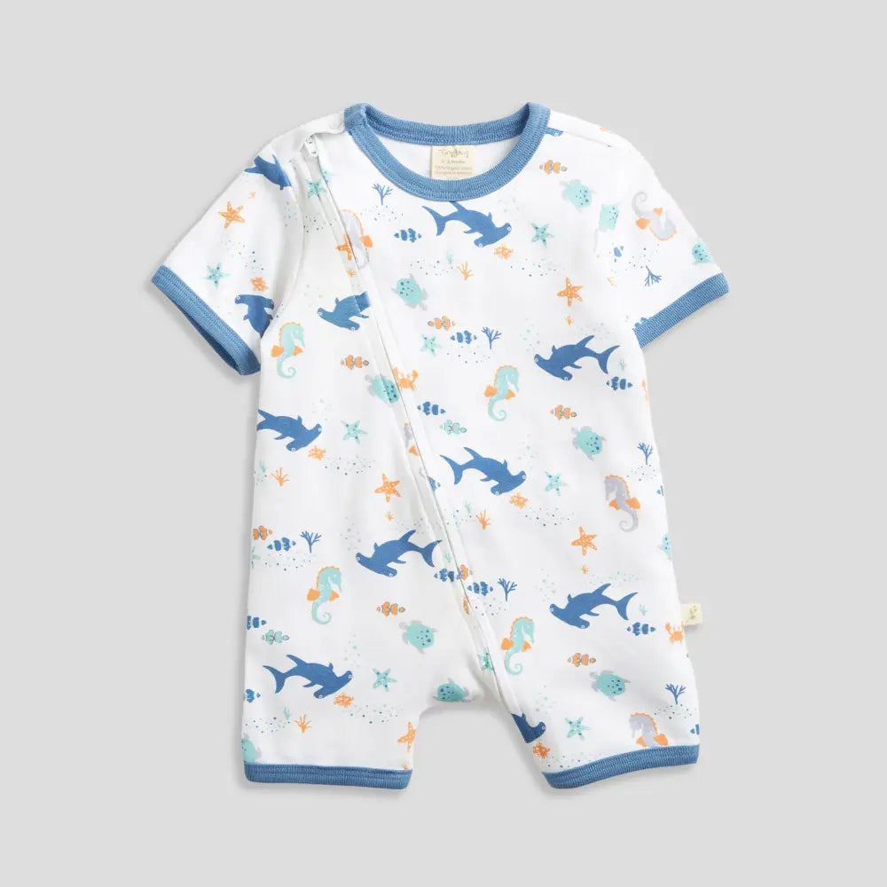 Tiny Twig Shoreside Zipsuit Short Sleeve