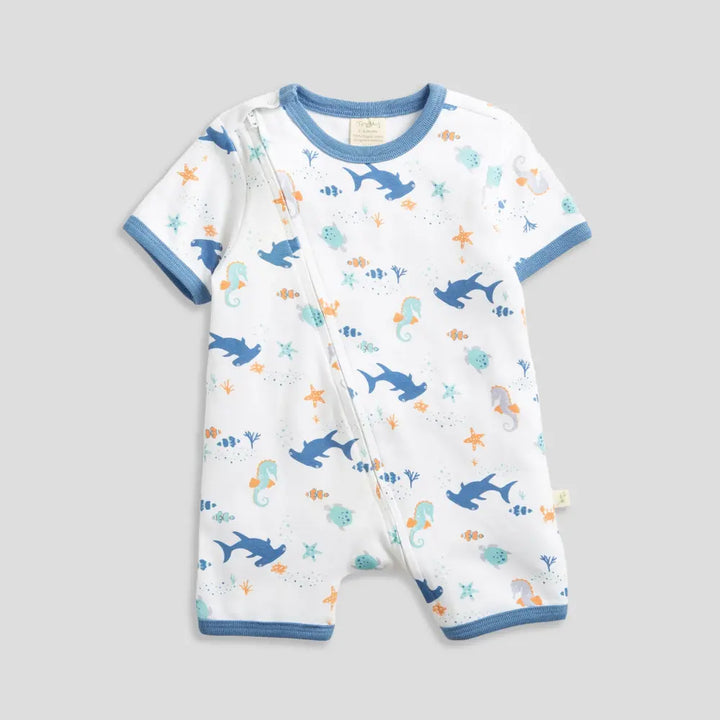 Tiny Twig Shoreside Zipsuit Short Sleeve