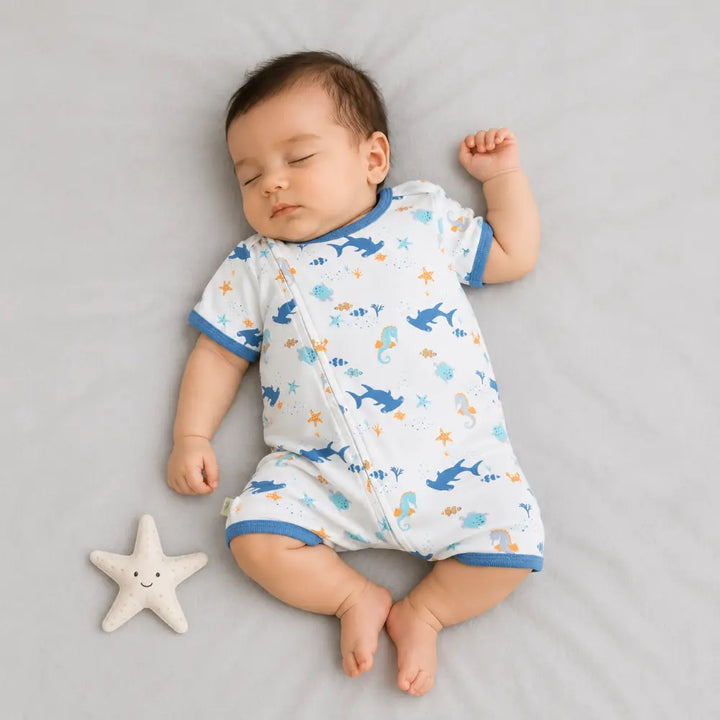 Tiny Twig Shoreside Zipsuit Short Sleeve