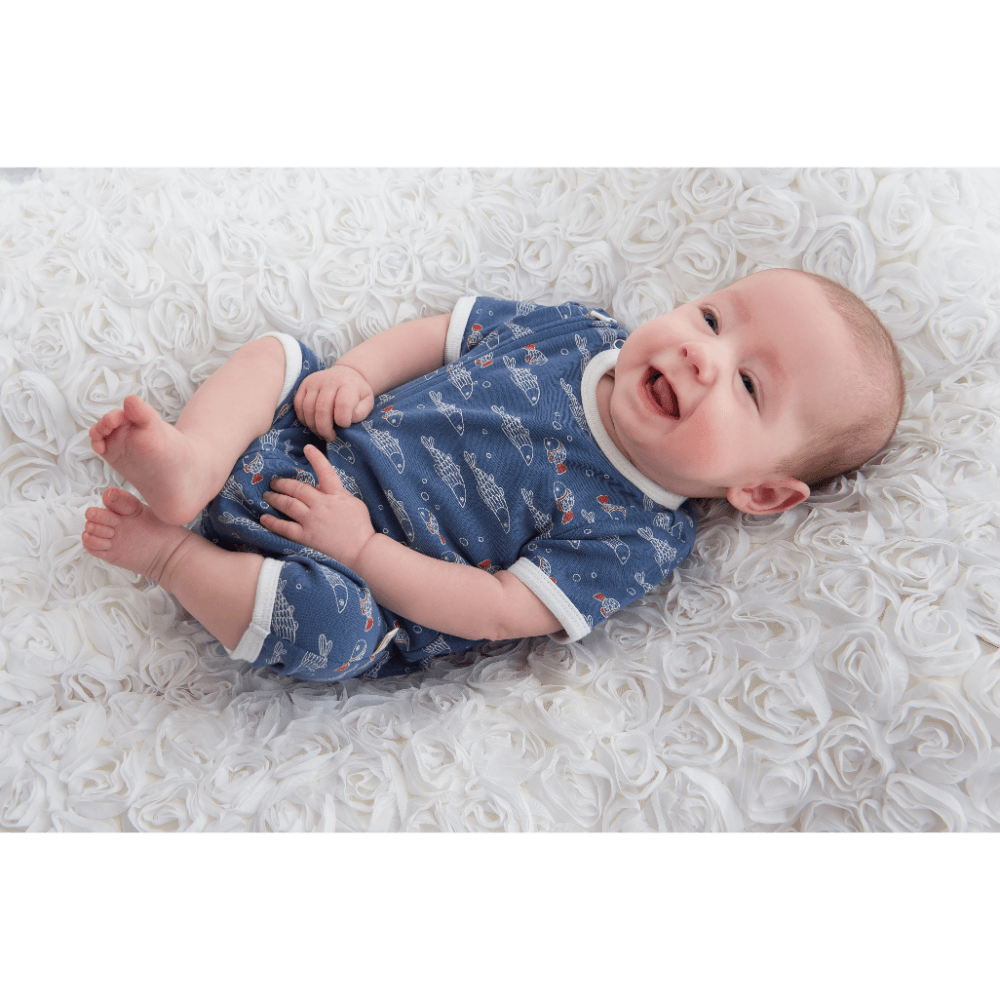 Tiny Twig Zipsuit S/S Little Fish