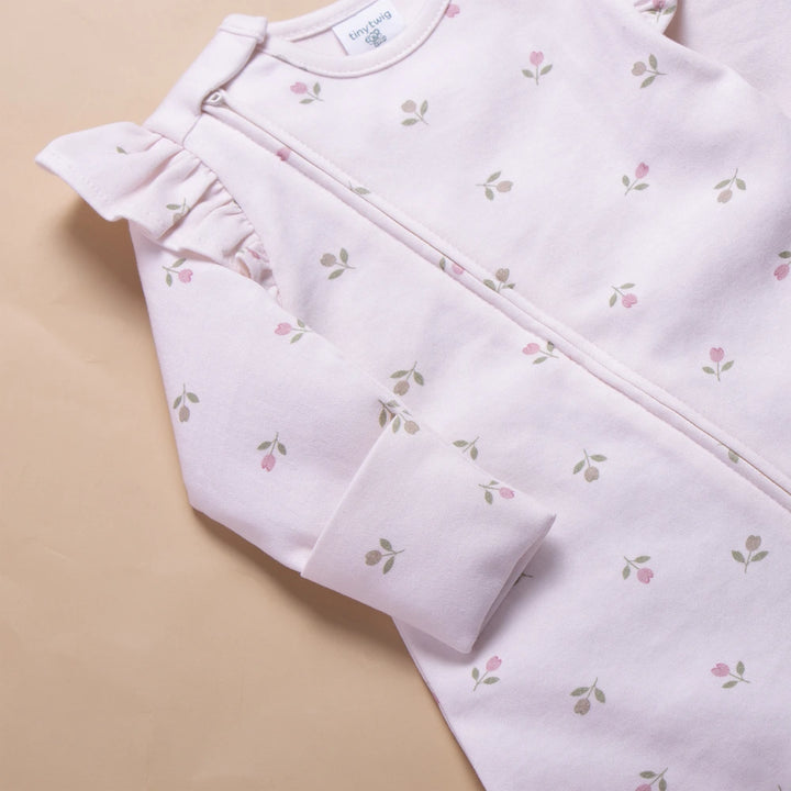 Tiny Twig Tiny Tulips Zipsuit - Blush