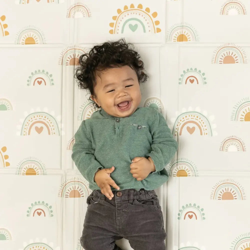 Infantino Foldable Soft Foam Mat - Rainbow