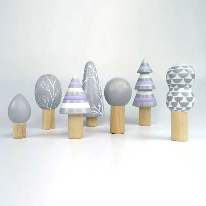 Playbox Wooden Arctic Tree Toy Set - 7Pcs
