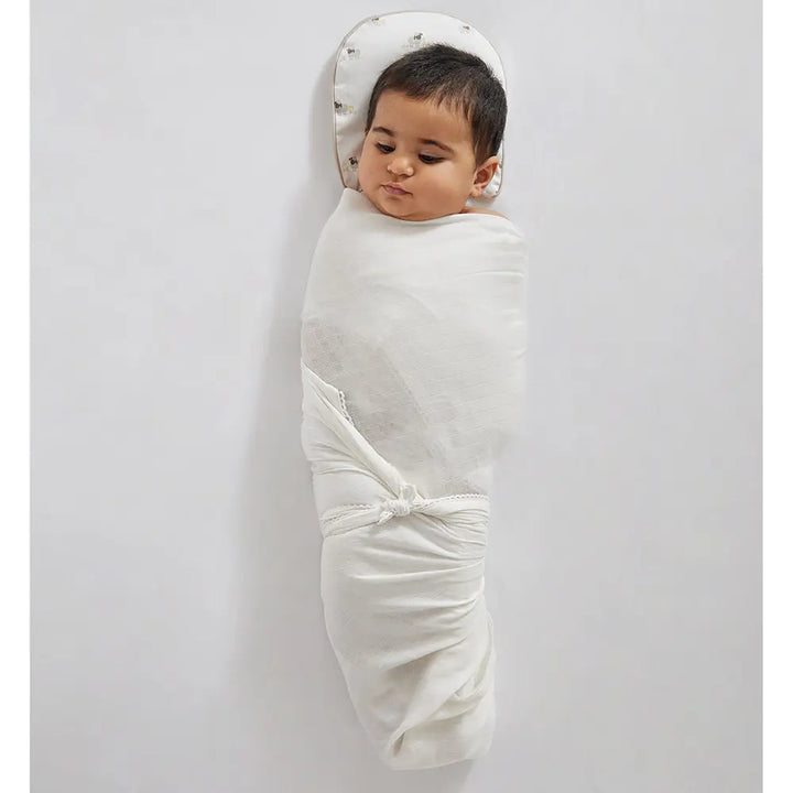 Annasimona Kids Blue Muslin Swaddles  - Set of Three
