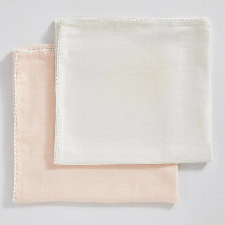 Annasimona Kids Pink Muslin Swaddles  - Set of Three