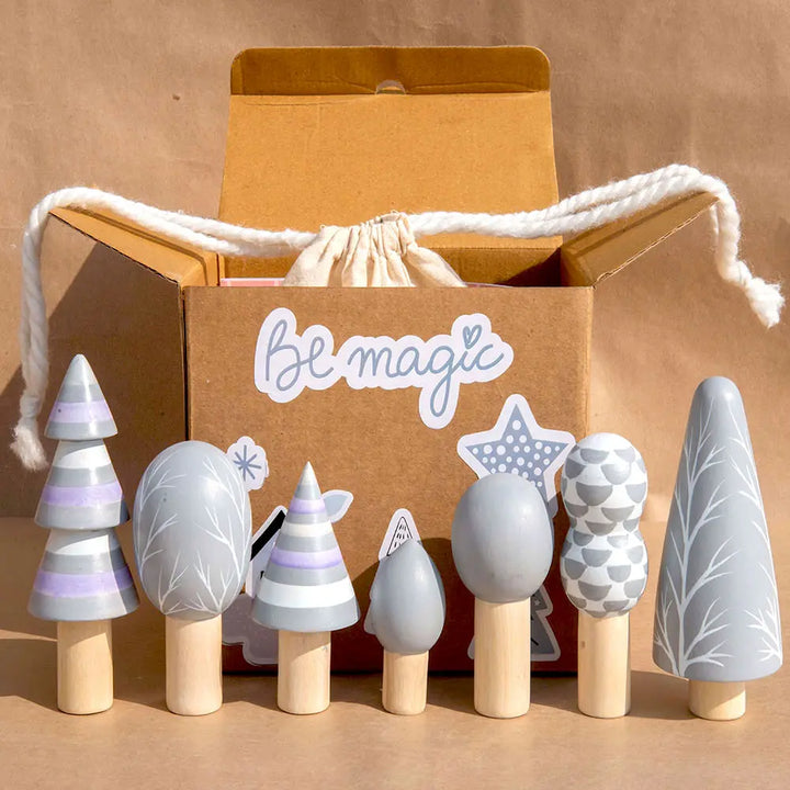 Playbox Wooden Arctic Tree Toy Set - 7Pcs