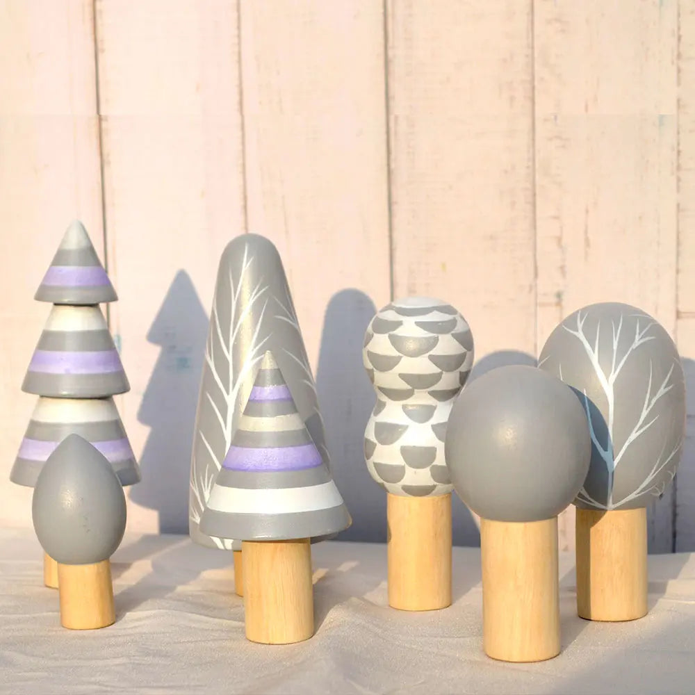 Playbox Wooden Arctic Tree Toy Set - 7Pcs