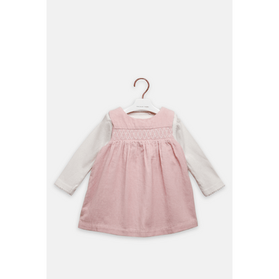 The Baby Trunk Pink Winter Frock Set
