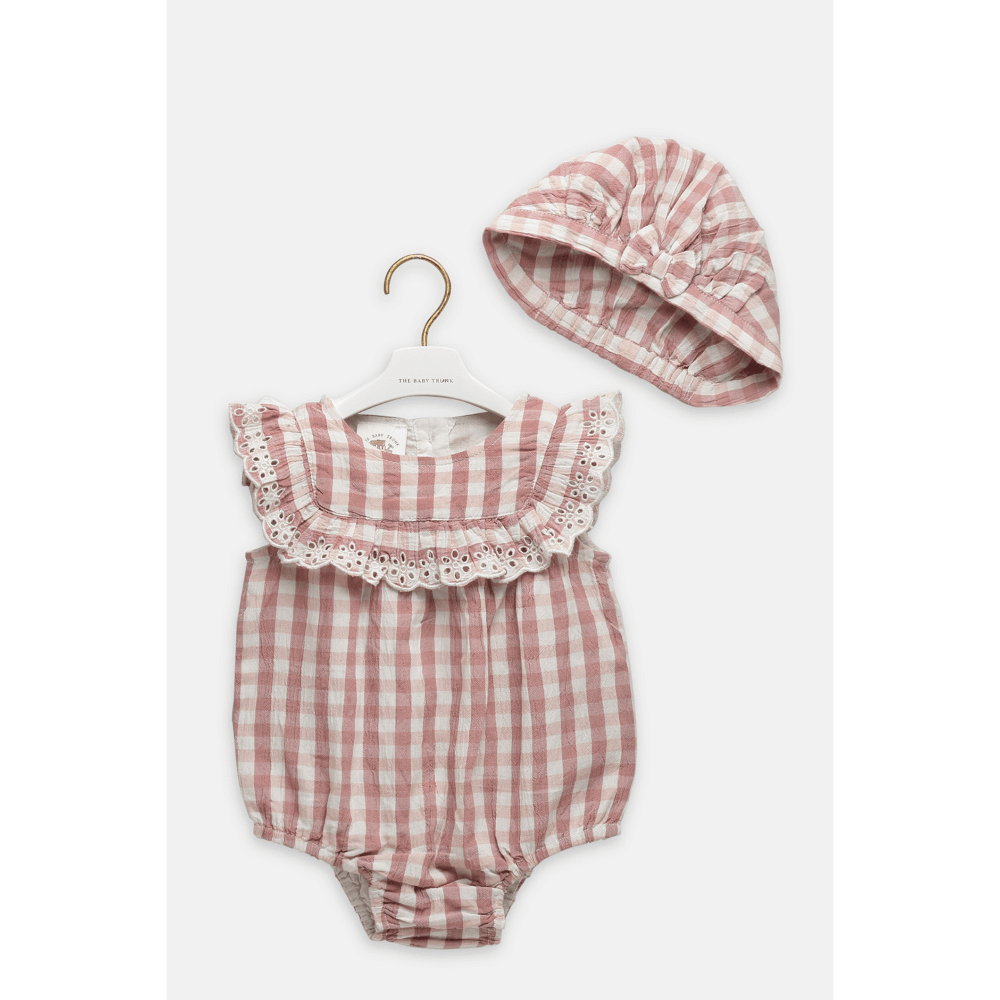 The Baby Trunk Check Romper