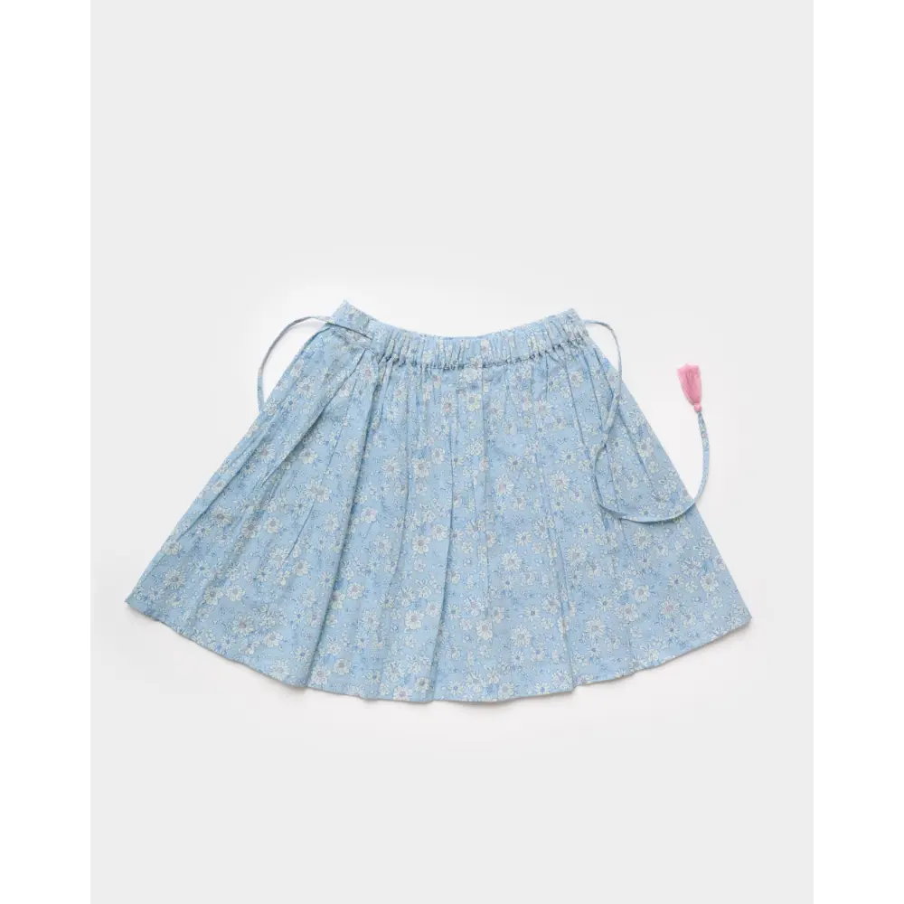 Early Sunday Ruth Skirt - Tonal Floral Blue Print