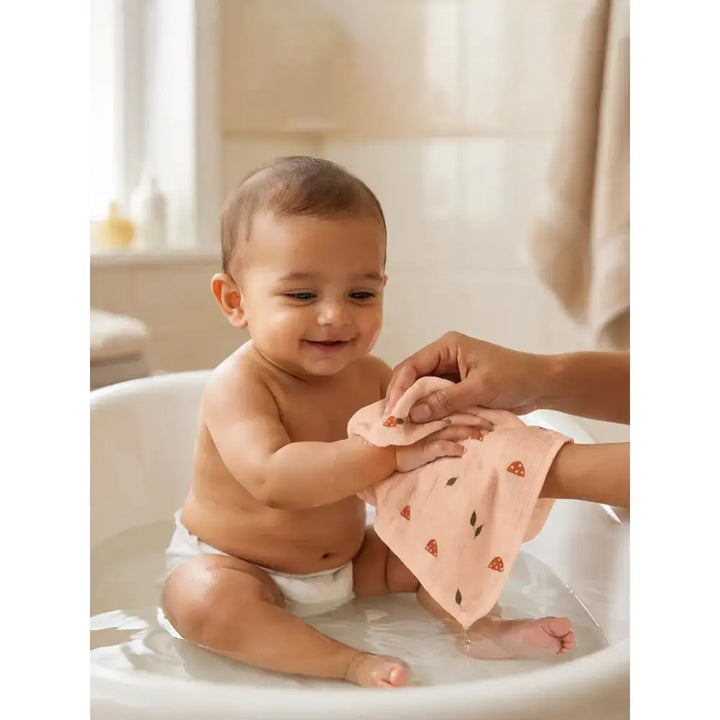 Prekies Washcloths Little Explorer Print - Multi (Set of 3)