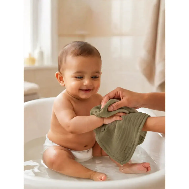 Prekies Washcloths Little Explorer Print - Multi (Set of 3)