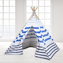 Role Play Nautical Stripe Teepee Tent