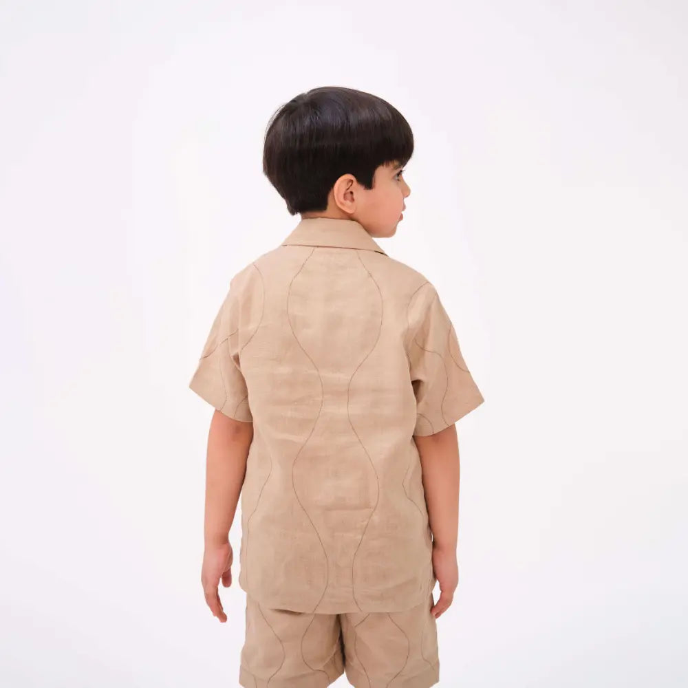 Krawl Kids Breezy Shirt - Brown