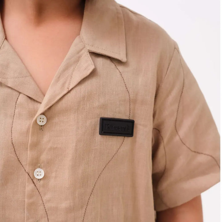 Krawl Kids Breezy Shirt - Brown