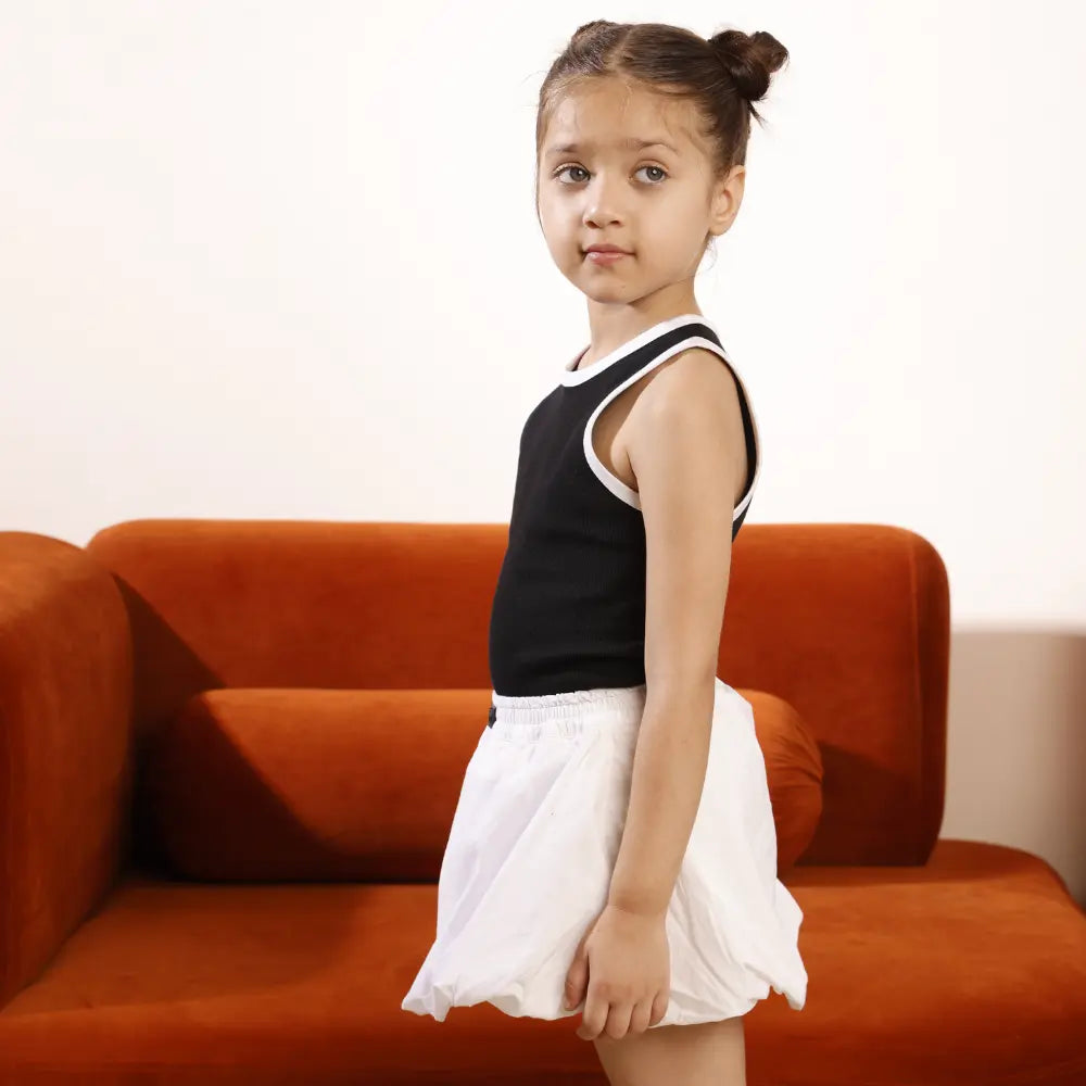 Krawl Kids Bubble Skirt - White