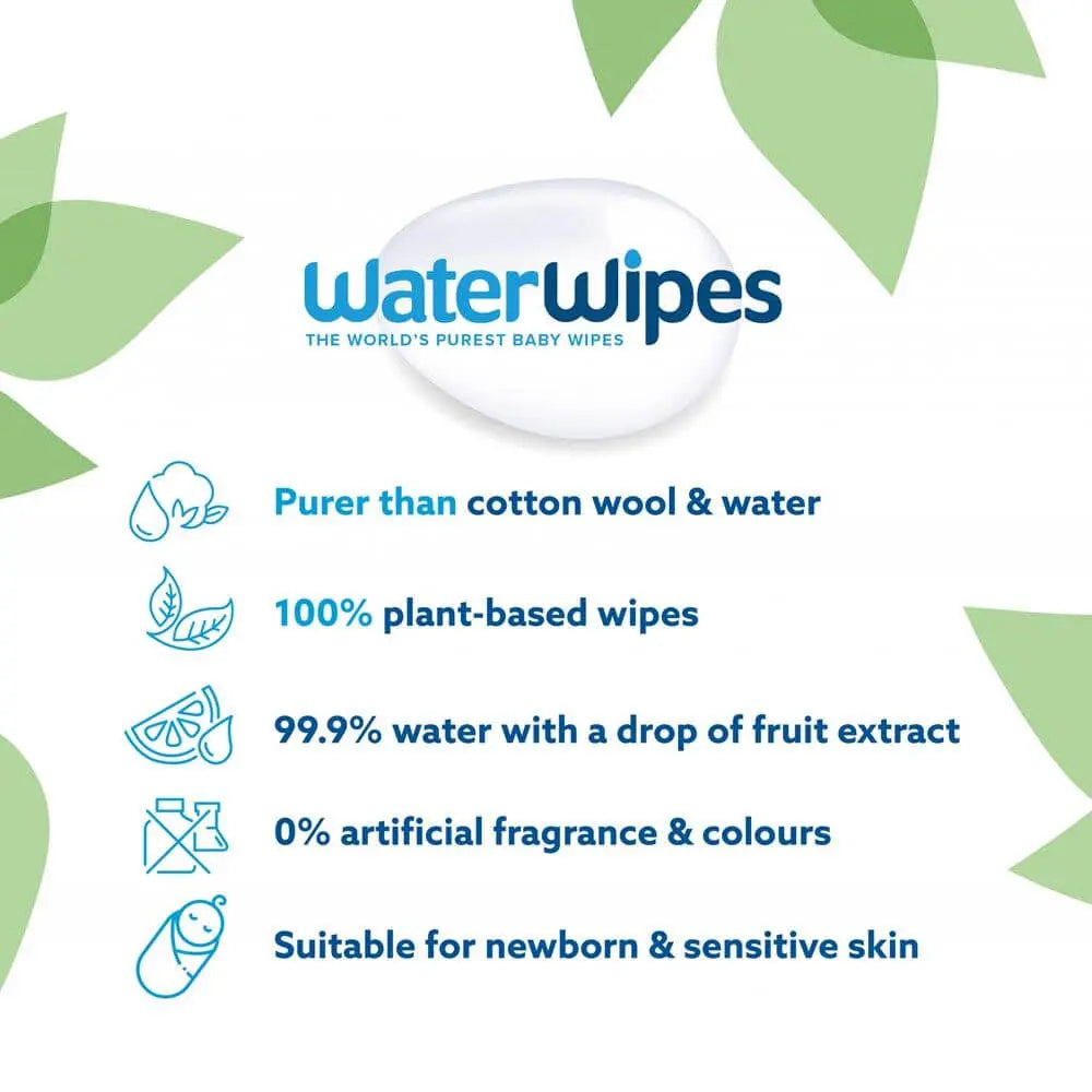 WaterWipes World’s Purest Baby Wipes – Pack of 12