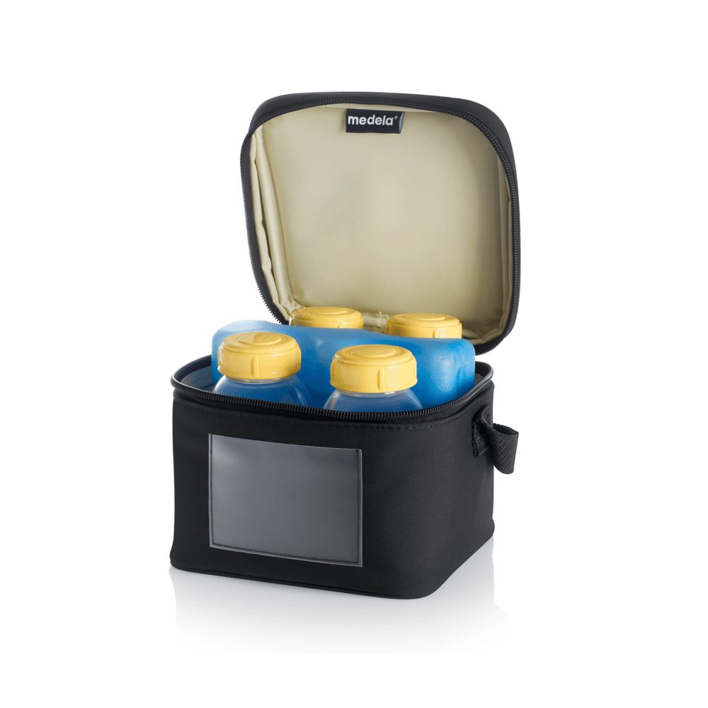 Medela Cooler Bag With 4 Breastmilk Bottles &amp; 1 Cooling Element